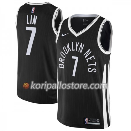 Brooklyn Nets Jeremy Lin 7 Nike City Edition Miesten Pelipaidat Swingman 